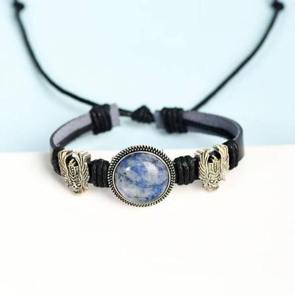 Crystal hnappur armband